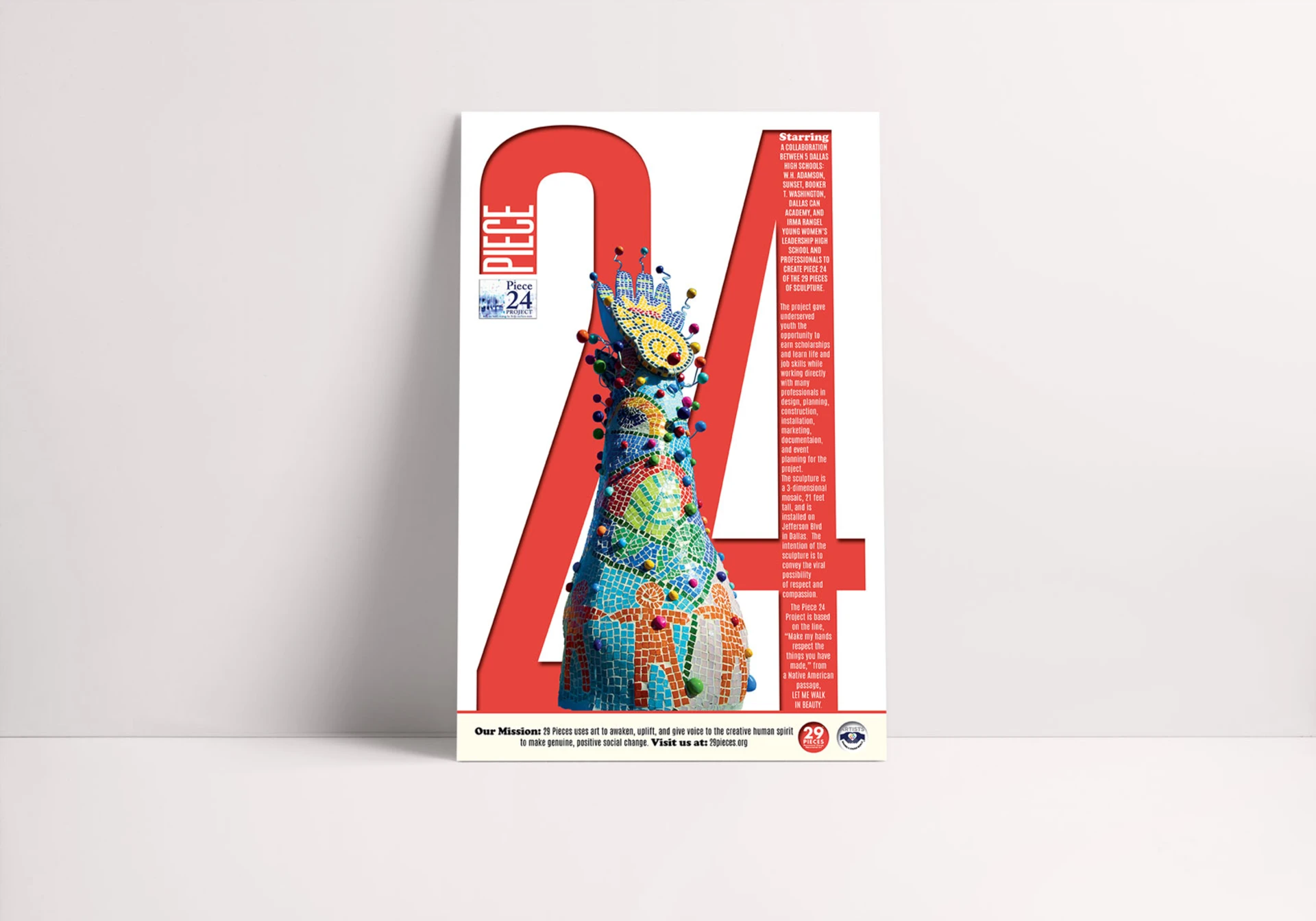 Mockup of the Piece 24 poster.