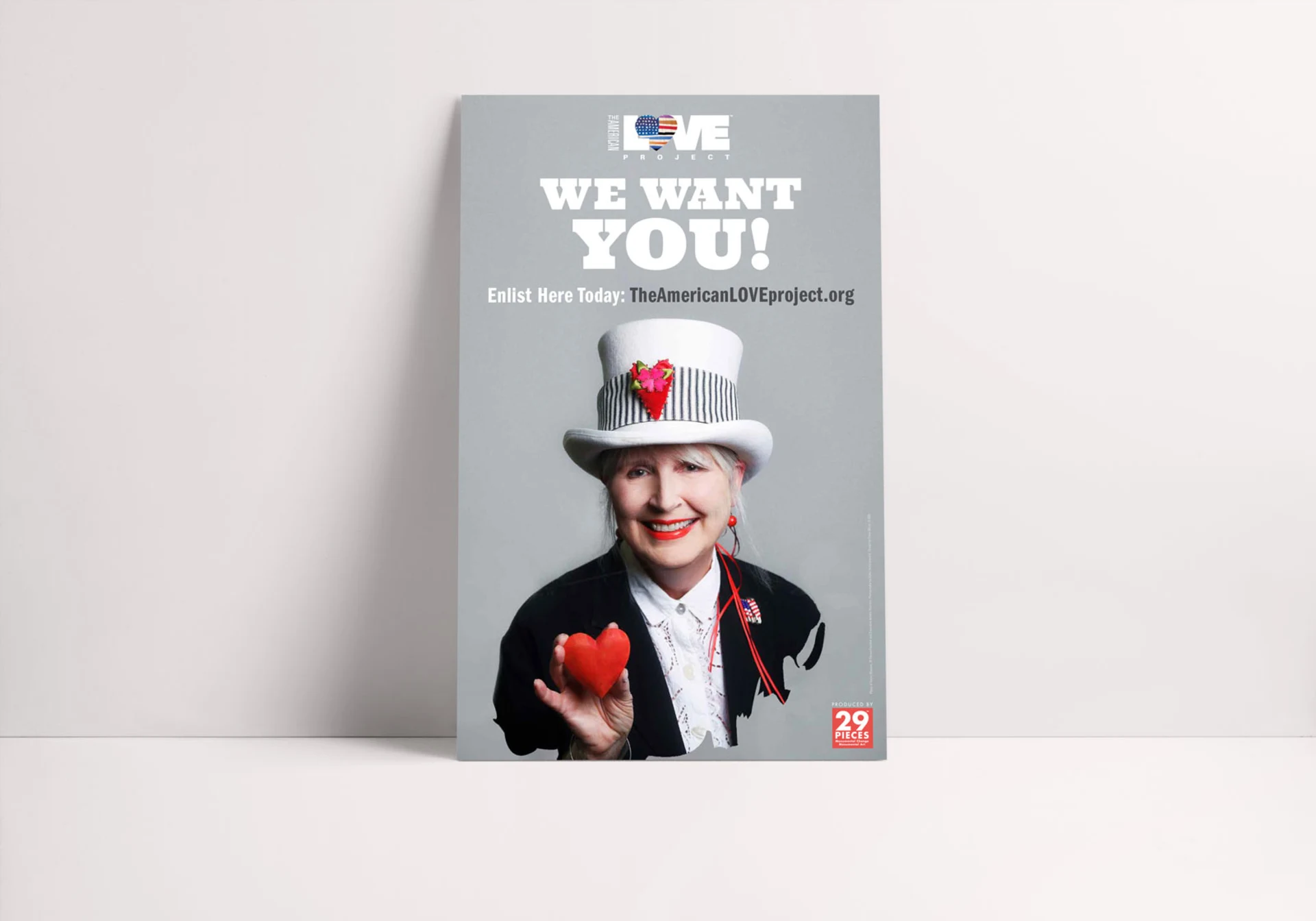 Mockup of the We Want You poster.