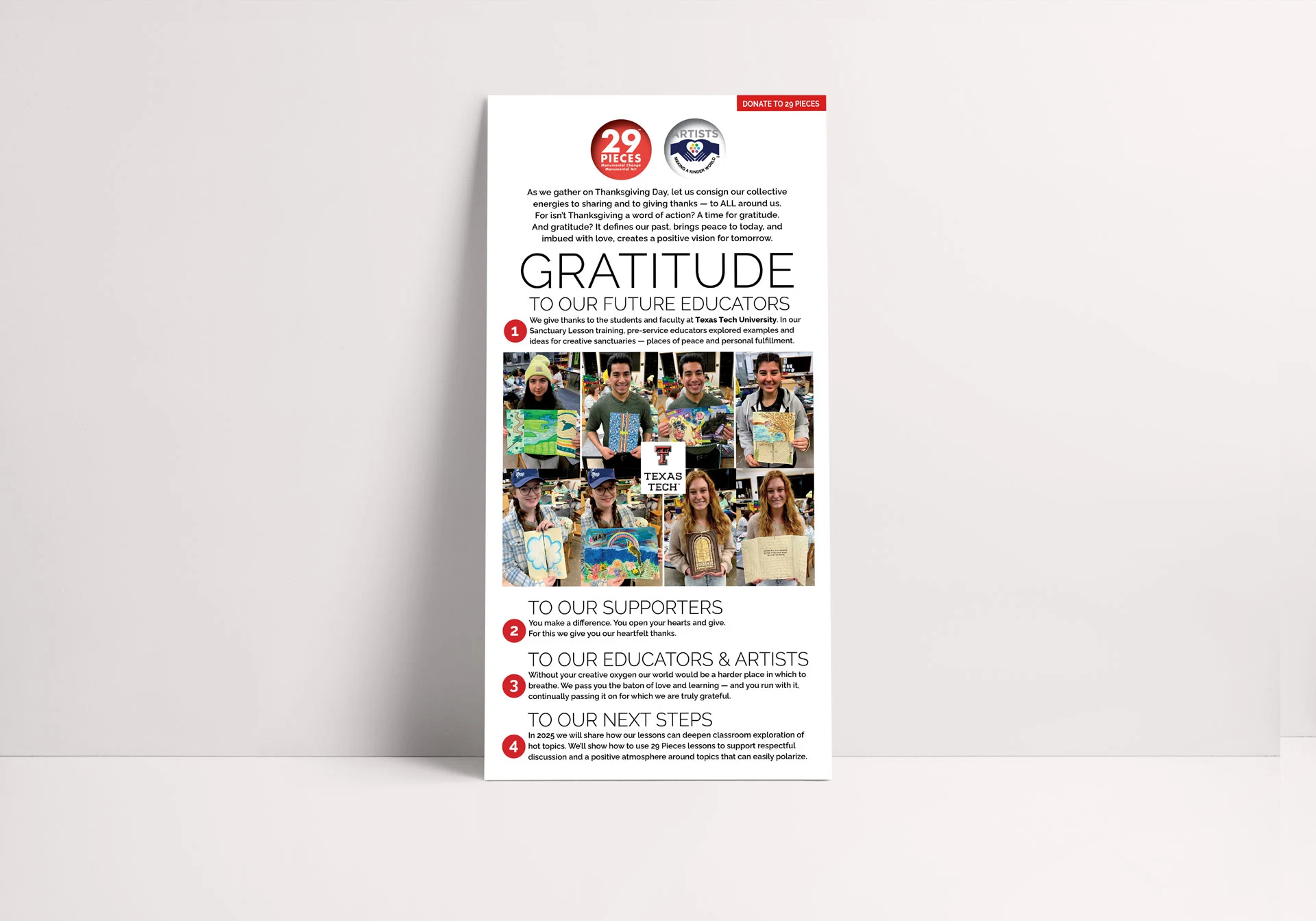 Mockup of the Thanksgiving poster.